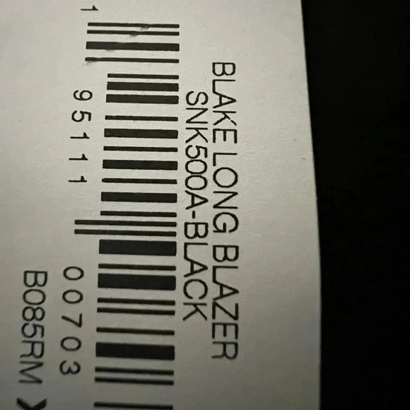 Brand New The Drop Women’s Blake Long Blazer .. Size 2x -Black - Picture 3 of 3